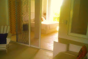 A bright Villa María guest room
